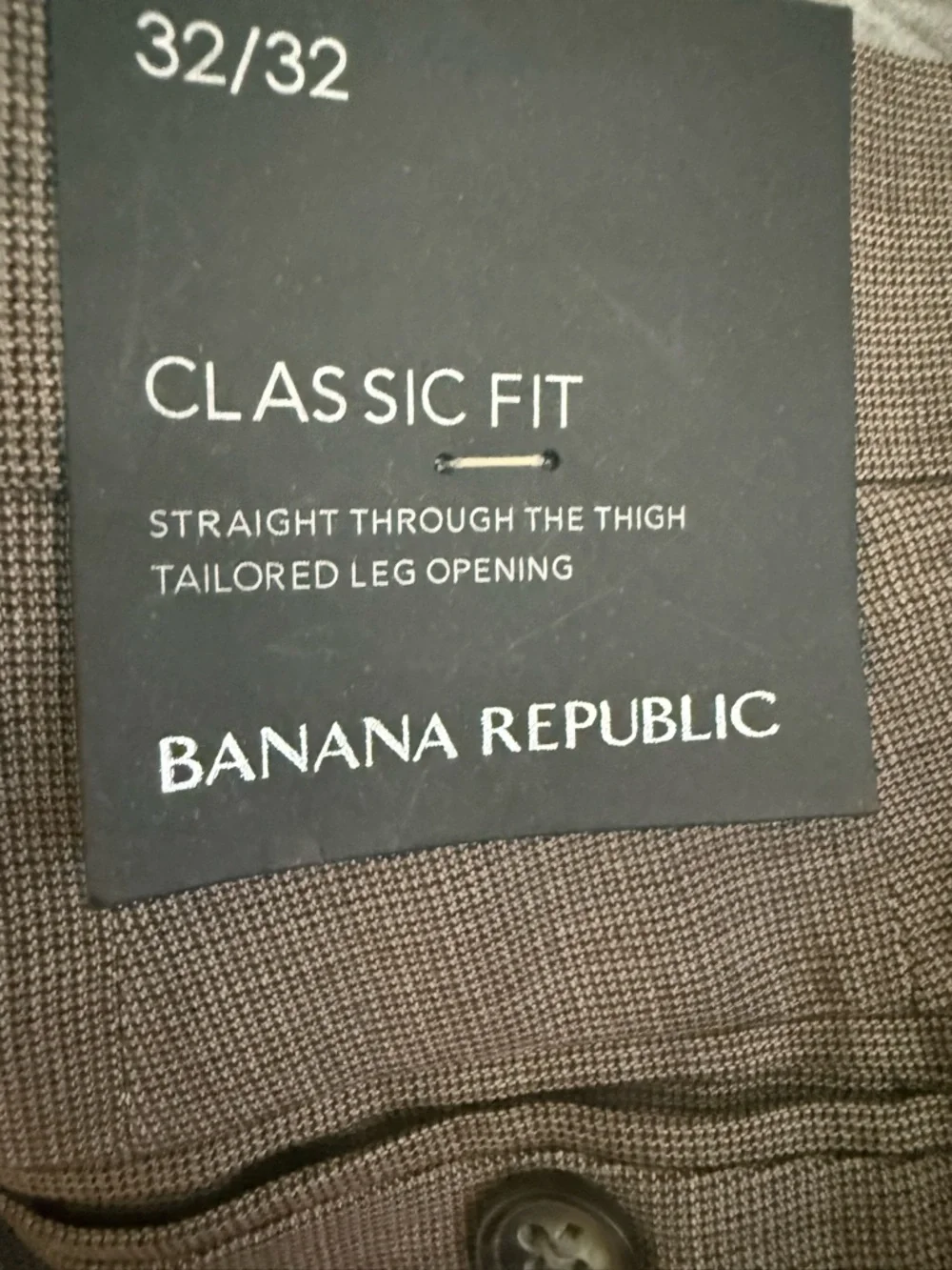 Mens Banana Republic Dress Pants, 32/32 Classic Fit Wool,New With Tags, Brown